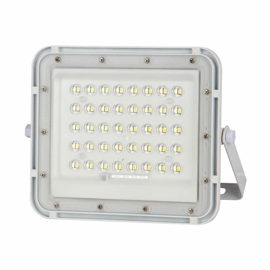 LED Outdoor dimmable solar reflektor LED/10W/3,2V IP65 6400K white + remote control