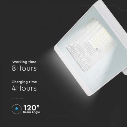 LED Outdoor solar floodlight  LED/12W/3,2V IP65 4000K + remote control