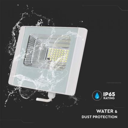 LED Outdoor solar floodlight  LED/12W/3,2V IP65 4000K + remote control