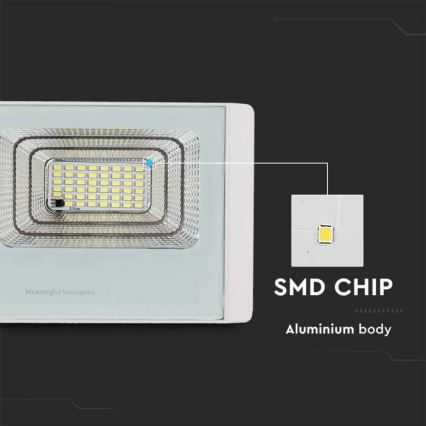 LED Outdoor solar floodlight  LED/12W/3,2V IP65 6400K + remote control