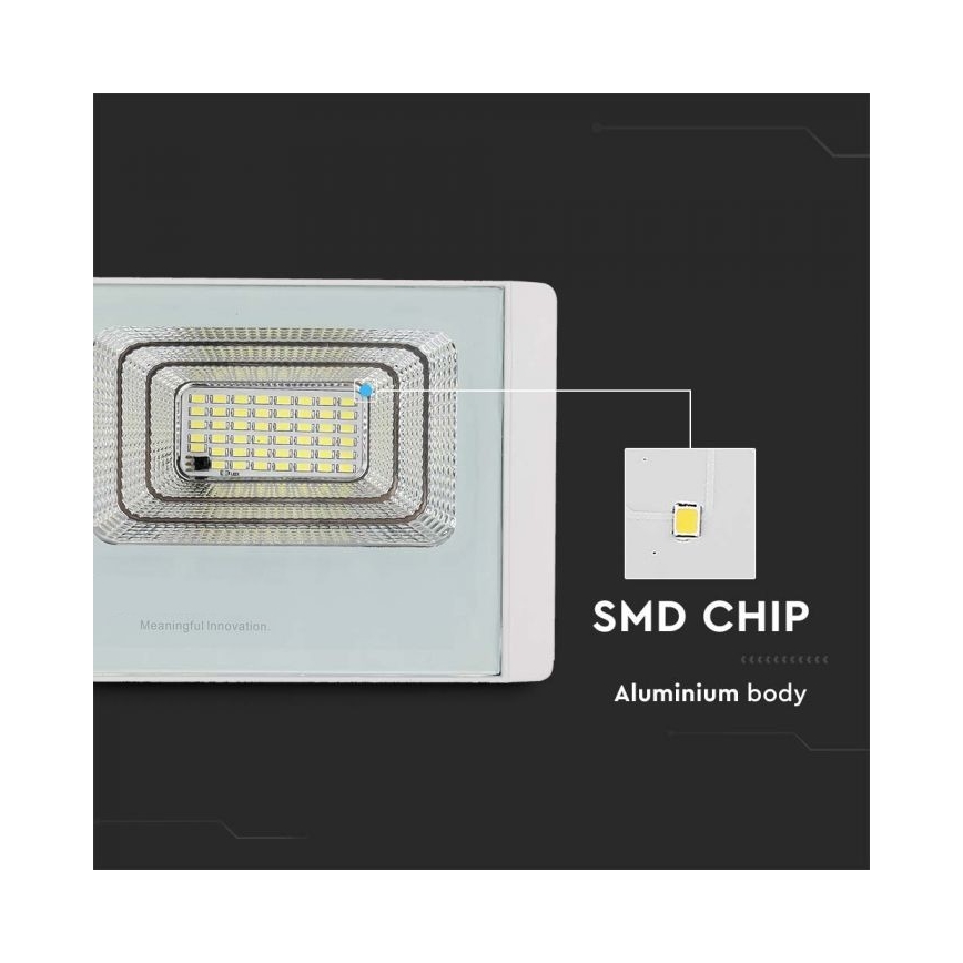 LED Outdoor solar floodlight  LED/12W/3,2V IP65 6400K + remote control