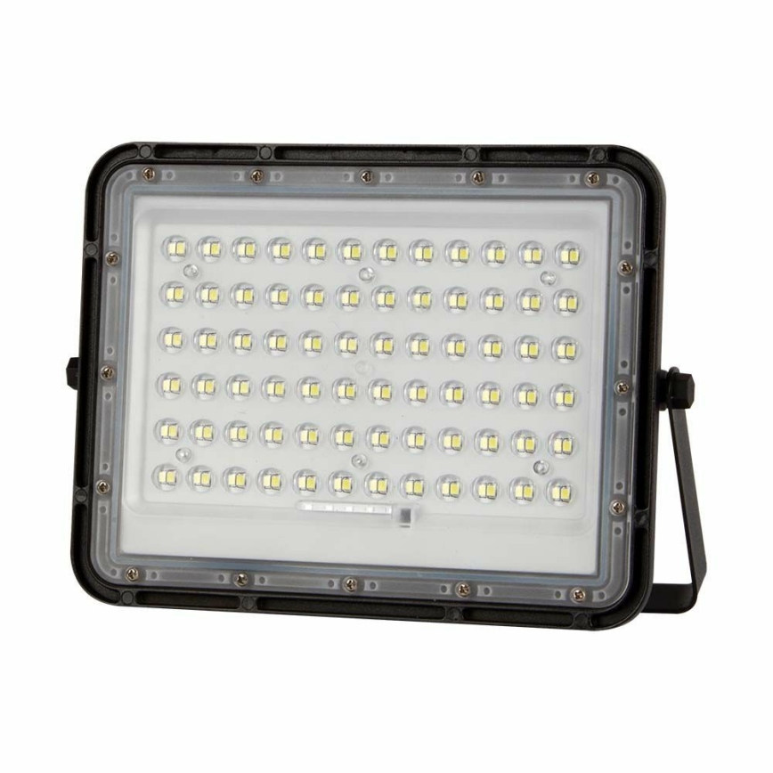 LED Outdoor dimmable solar floodlight LED/15W/3,2V IP65 4000K black + remote control