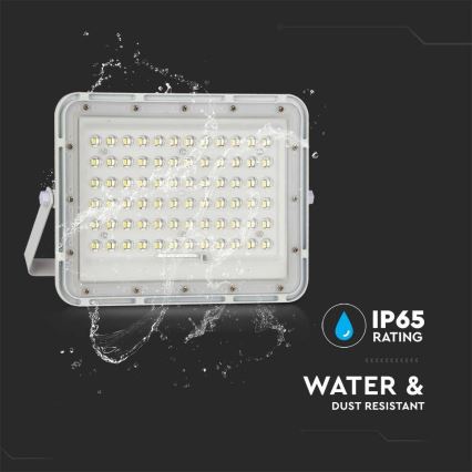 LED Outdoor dimmable solar floodlight LED/15W/3,2V IP65 4000K white + remote control