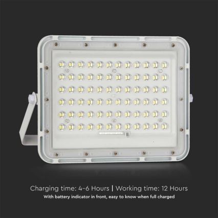 LED Outdoor dimmable solar floodlight LED/15W/3,2V IP65 4000K white + remote control