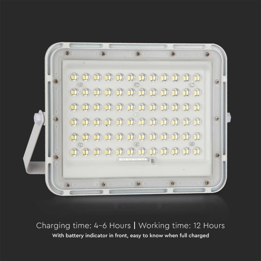 LED Outdoor dimmable solar floodlight LED/15W/3,2V IP65 4000K white + remote control