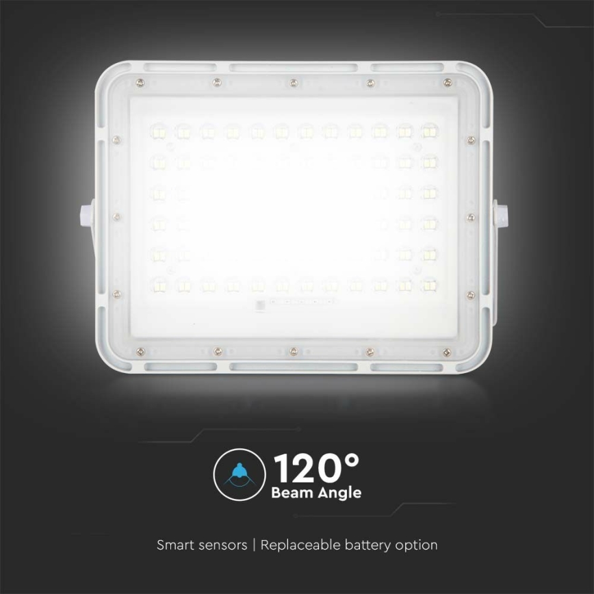 LED Outdoor dimmable solar floodlight LED/15W/3,2V IP65 4000K white + remote control