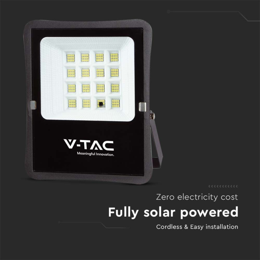 LED Outdoor solar floodlight LED/16W/3,2V 4000K IP65 + remote control