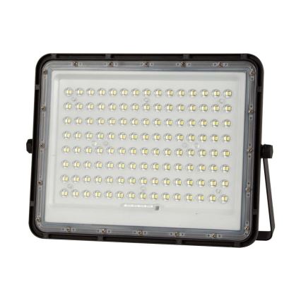 LED Outdoor solar floodlight  LED/20W/3,2V 6400K black IP65 + remote control