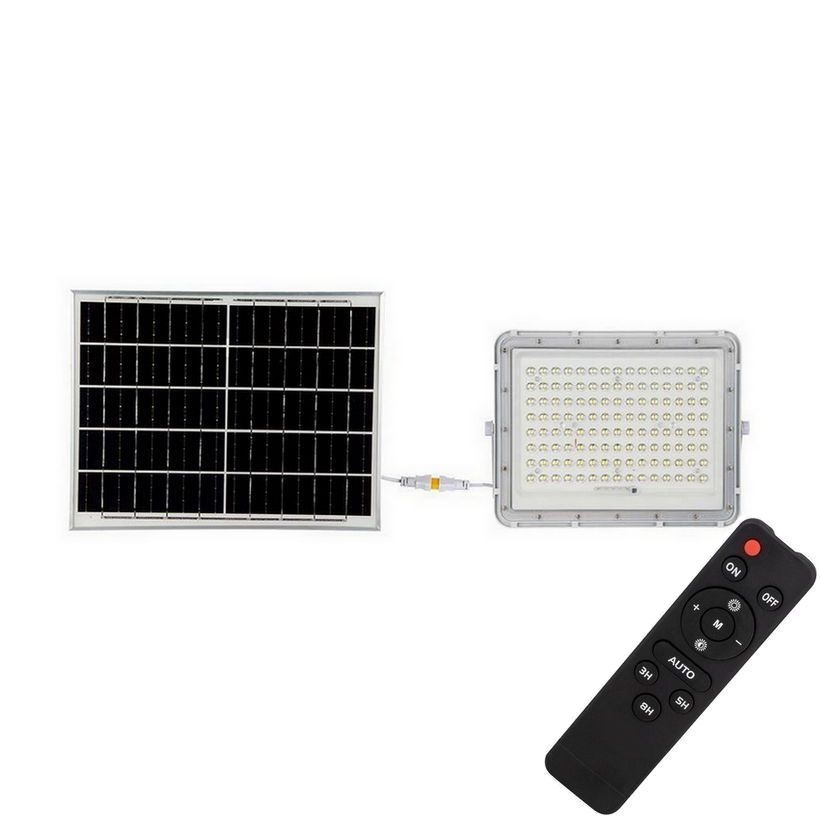 LED Outdoor solar floodlight  LED/20W/3,2V 6400K white IP65 + remote control