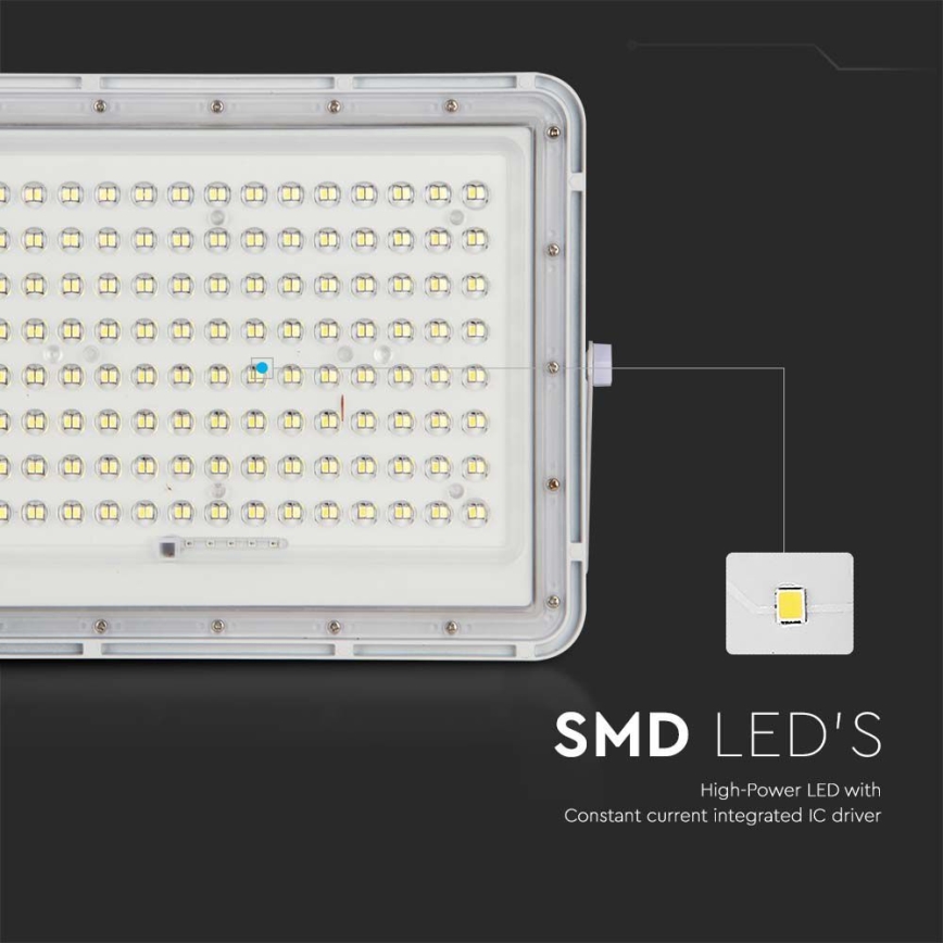 LED Outdoor solar floodlight  LED/20W/3,2V 6400K white IP65 + remote control
