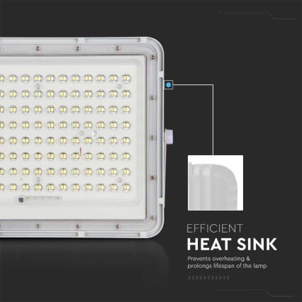 LED Outdoor solar floodlight  LED/20W/3,2V 6400K white IP65 + remote control