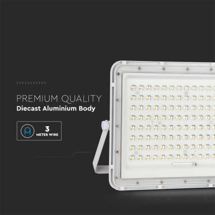 LED Outdoor solar floodlight  LED/20W/3,2V 6400K white IP65 + remote control