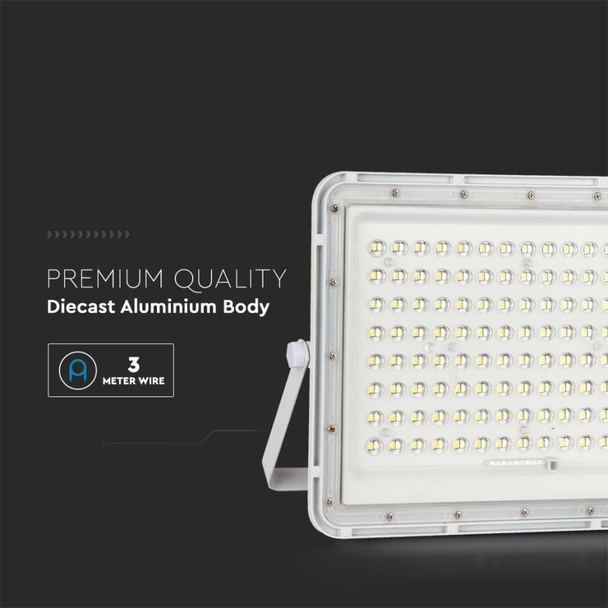 LED Outdoor solar floodlight  LED/20W/3,2V 6400K white IP65 + remote control