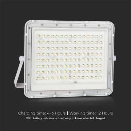 LED Outdoor solar floodlight  LED/20W/3,2V 6400K white IP65 + remote control