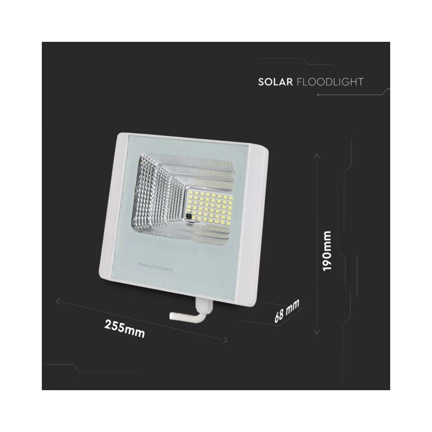 LED Outdoor solar floodlight  LED/20W/3,2V IP65 4000K + remote control