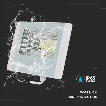 LED Outdoor solar floodlight  LED/20W/3,2V IP65 6400K + remote control