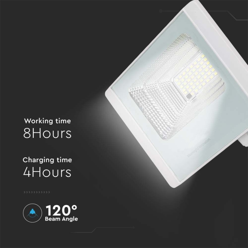 LED Outdoor solar floodlight  LED/20W/3,2V IP65 6400K + remote control