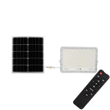LED Outdoor solar floodlight  LED/30W/3,2V 4000K white IP65 + remote control