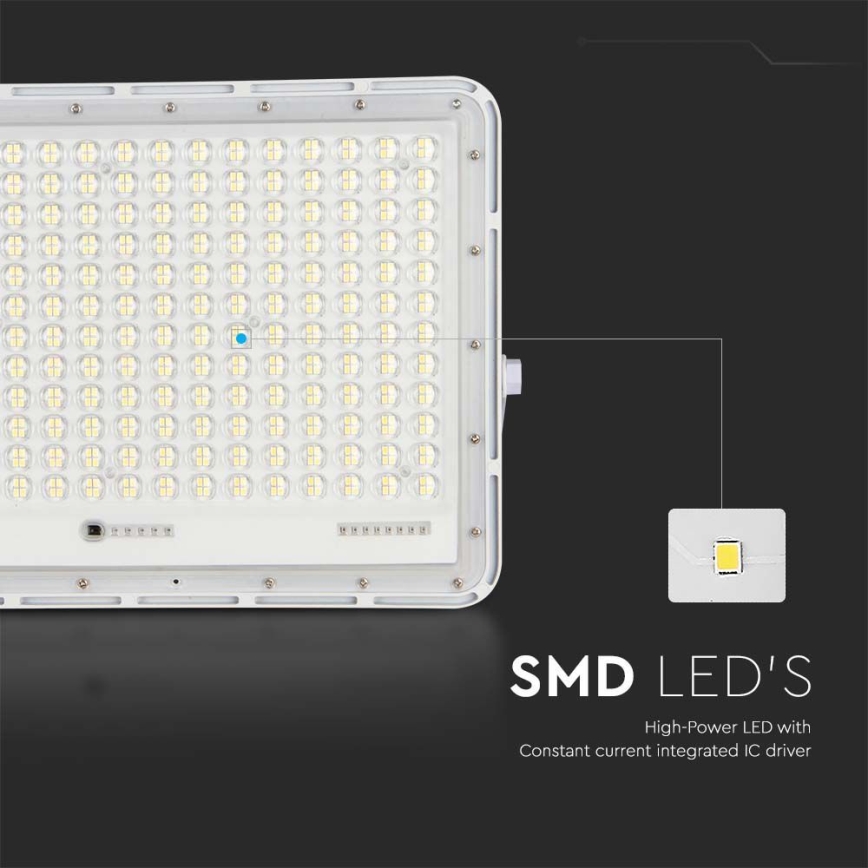 LED Outdoor solar floodlight  LED/30W/3,2V 4000K white IP65 + remote control