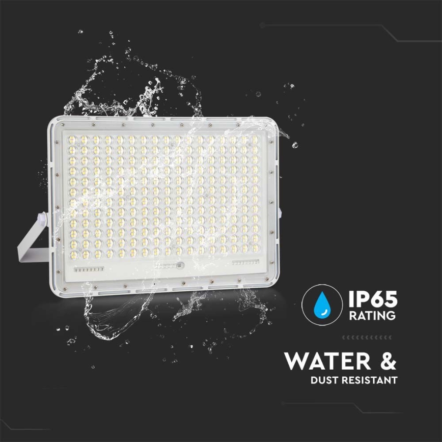 LED Outdoor solar floodlight  LED/30W/3,2V 4000K white IP65 + remote control