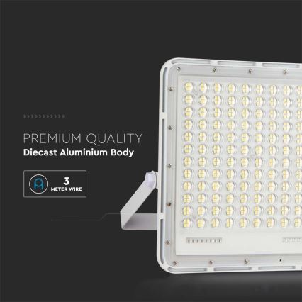 LED Outdoor solar floodlight  LED/30W/3,2V 4000K white IP65 + remote control