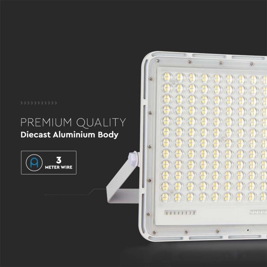 LED Outdoor solar floodlight  LED/30W/3,2V 4000K white IP65 + remote control