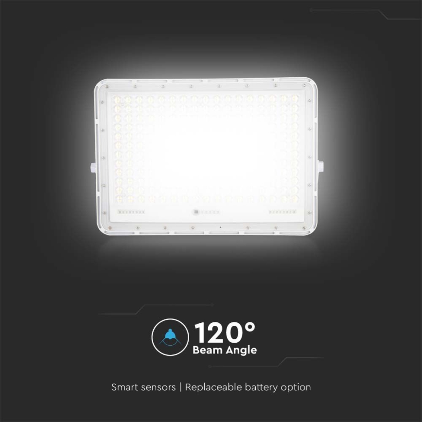 LED Outdoor solar floodlight  LED/30W/3,2V 4000K white IP65 + remote control