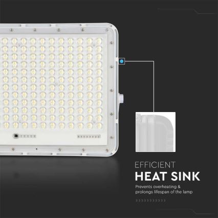 LED Outdoor solar floodlight  LED/30W/3,2V 6400K white IP65 + remote control