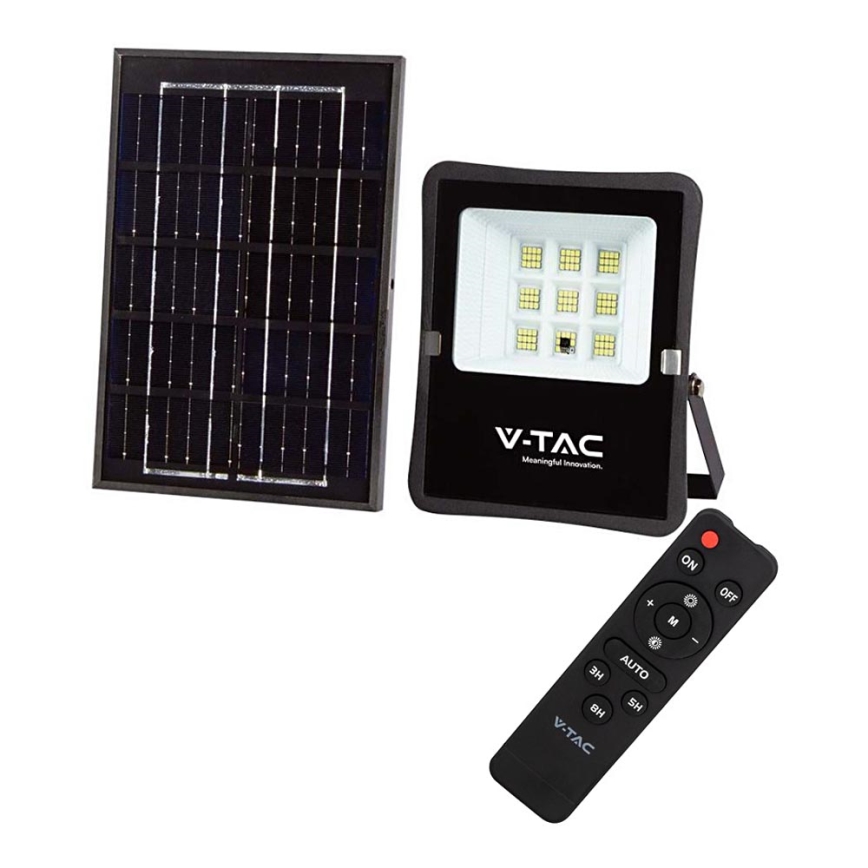 LED Outdoor solar floodlight  LED/6W/3,2V 4000K IP65 5000 mAh + remote control