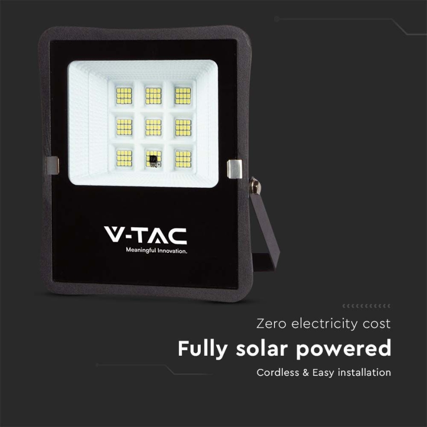 LED Outdoor solar floodlight LED/6W/3,2V 4000K IP65 + remote control