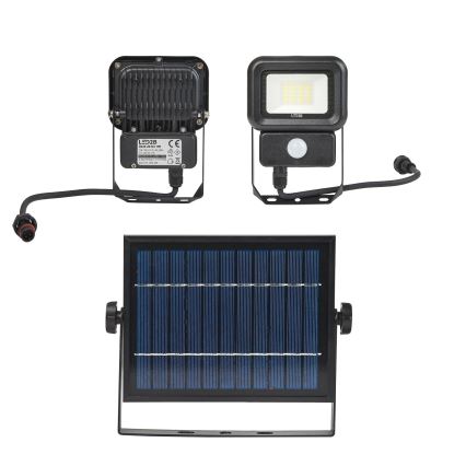 LED Outdoor solar floodlight with a sensor LED/10W/3,7V 6500K IP65