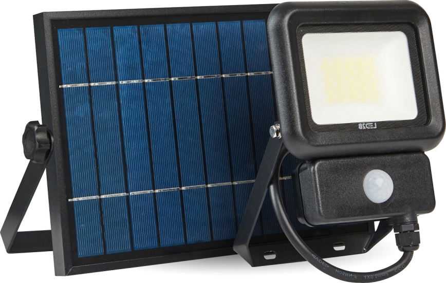 LED Outdoor solar floodlight with a sensor LED/20W/3,7V 6500K IP65