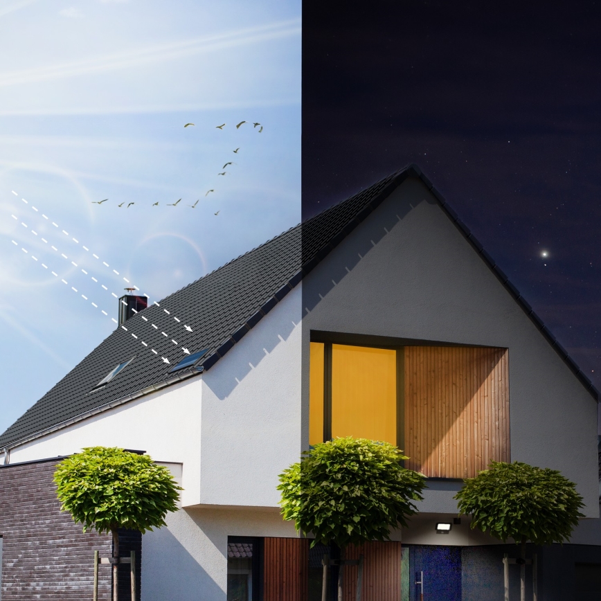 LED Outdoor solar floodlight with a sensor LED/20W/3,7V 6500K IP65