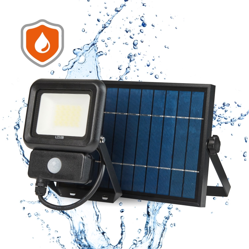 LED Outdoor solar floodlight with a sensor LED/20W/3,7V 6500K IP65