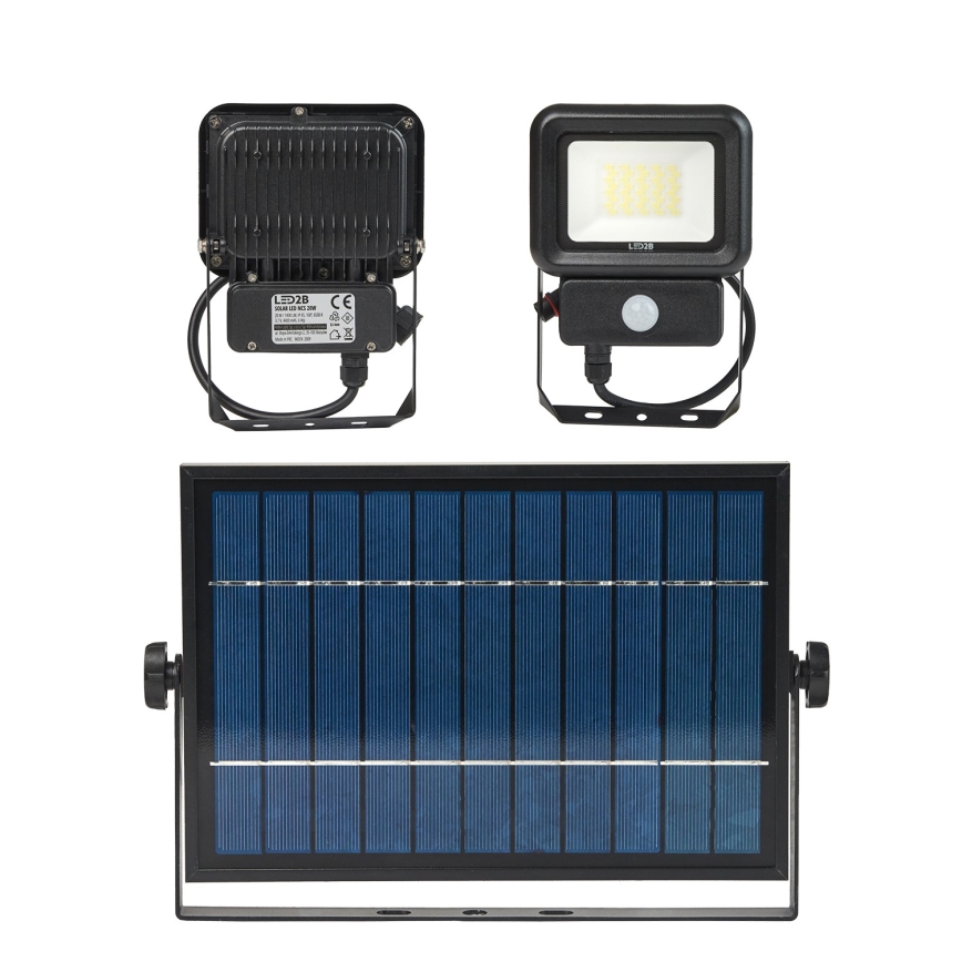 LED Outdoor solar floodlight with a sensor LED/20W/3,7V 6500K IP65