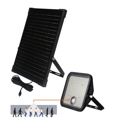 LED Outdoor solar floodlight  with sensor LED/30W/6,4V IP65 3000/4000K 6000 mAh + remote control
