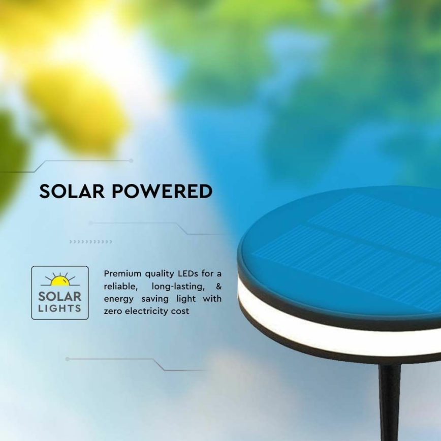 LED Outdoor solar lamp LED/1,8W/3,7V IP54 3000K 1800 mAh