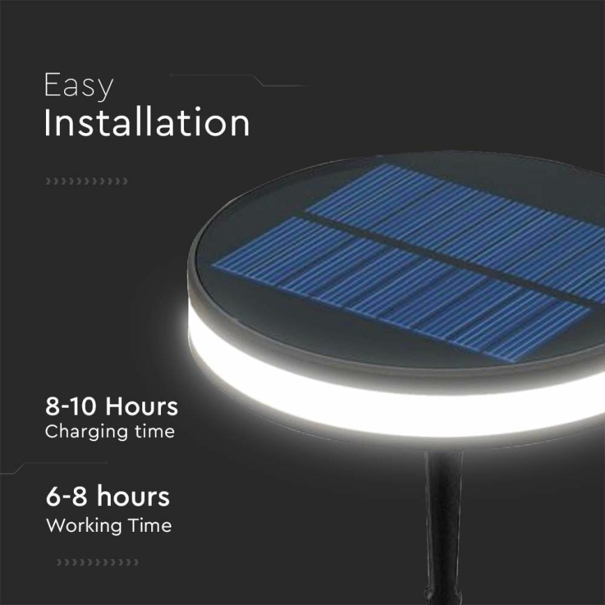 LED Outdoor solar lamp LED/1,8W/3,7V IP54 3000K 1800 mAh