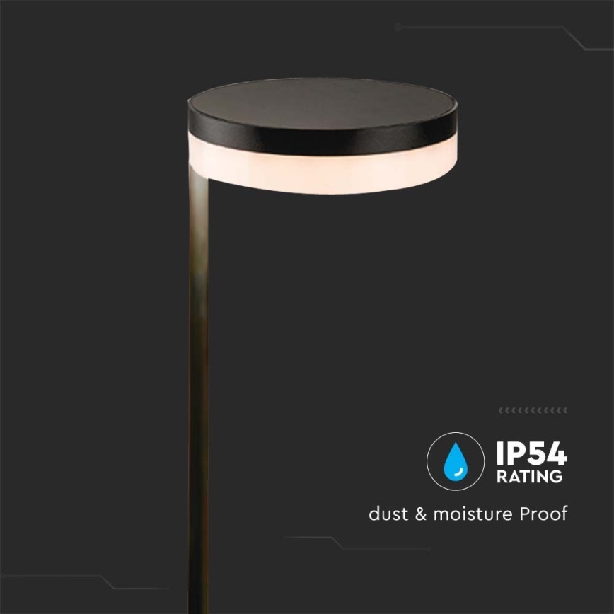 LED Outdoor solar lamp LED/2W/3,7V 3000K IP54 black