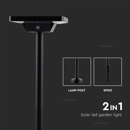 LED Outdoor solar lamp 2in1 LED/2W/3,7V IP65 3000/4000/6500K