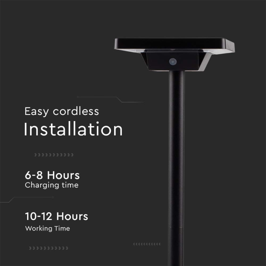 LED Outdoor solar lamp 2in1 LED/2W/3,7V IP65 3000/4000/6500K