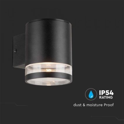 LED Outdoor solar wall light LED/1W/3,7V 3000K IP54 black