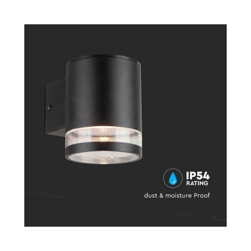 LED Outdoor solar wall light LED/1W/3,7V 3000K IP54 black