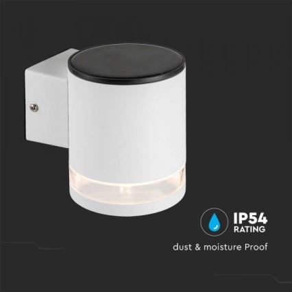 LED Outdoor solar wall light LED/1W/3,7V 3000K IP54 white