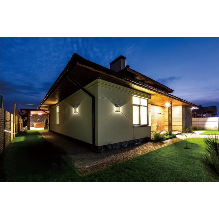 LED Outdoor solar wall light with sensor LED/1W/230V 1200 mAh IP65