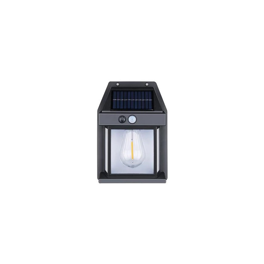 LED Outdoor solar wall light with sensor LED/1W/230V 1200mAh IP65