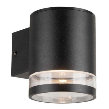 LED Outdoor solar wall light with sensor LED/1W/3,7V 3000K IP54 black