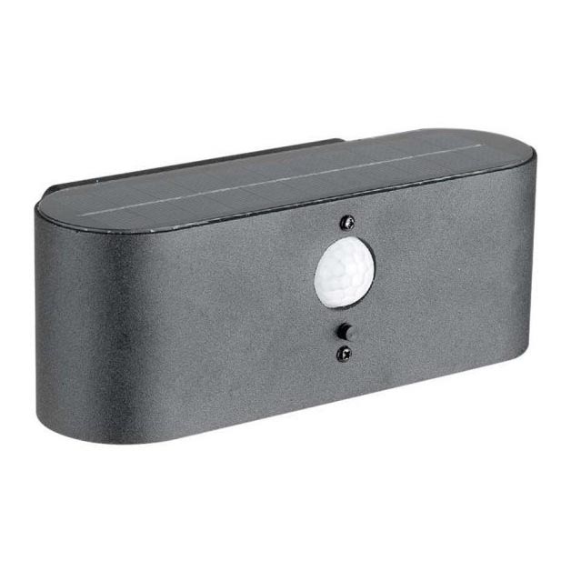 LED Outdoor solar wall light with sensor LED/2,5W/3,7V 3000K IP54 2000 mAh