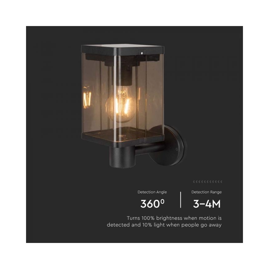 LED Outdoor solar wall light with sensor LED/2,5W/3,7V 3000K IP54