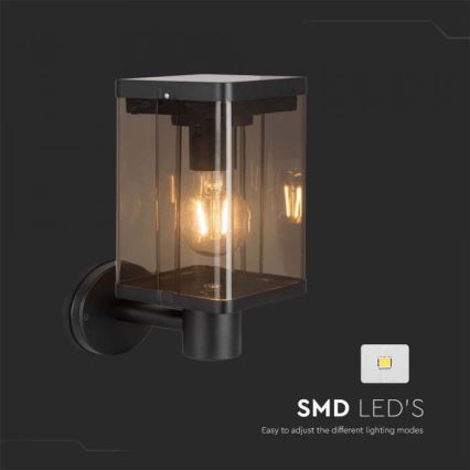 LED Outdoor solar wall light with sensor LED/2,5W/3,7V 3000K IP54